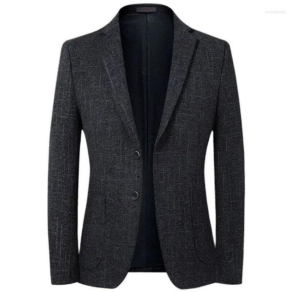 Abiti da uomo Icool Handsome Wool Business Formale Abito casual Cappotto Giacca sottile