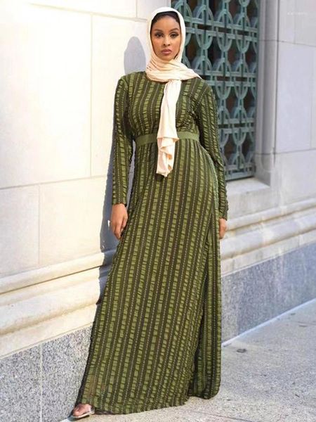 Этническая одежда Осеннее марокканское платье Мусульманские женщины Абая на шнуровке Кафтан Арабские Абаи Индия Исламская Джуба Джеллаб Vestidos Утепленные вечерние