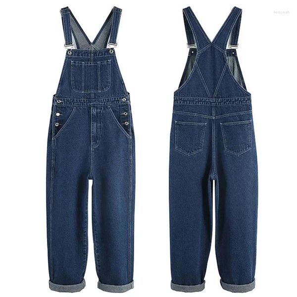 Männer Jeans 2024 Lätzchen Gerade Denim Overall Mode Hosenträger Hip-hop Overalls Hosen Plus Größe 5XL