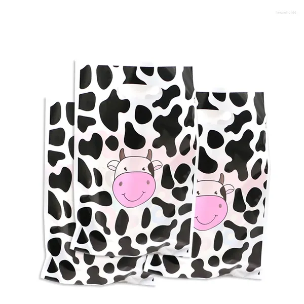 Confezione regalo 10 pz/pacco Borsa per mucca Cowboy Borse per bomboniere Trattare la scuola Caramelle G Oodies Animali Tema per il compleanno Bambini Baby Show