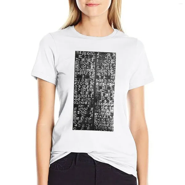 Damen Polos Code Of Hammurabi T-Shirt Sommerkleidung Süßes weißes Kleid für Frauen Sexy