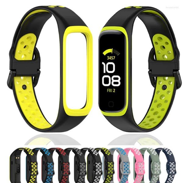 Ремешки для часов для Samsung Galaxy Fit 2, умный браслет, спортивный силиконовый ремешок, дышащий ремешок для часов Fit2 SM-R220, сменный браслет