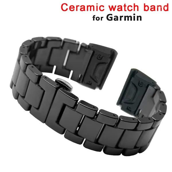 Uhrenarmbänder 26 22 mm Armband für Garmin Fenix 7 6 6X Pro 5 5X Plus 3HR Keramikband Fenix6 Fenix5 7X Schnellverschluss-Handgelenkband