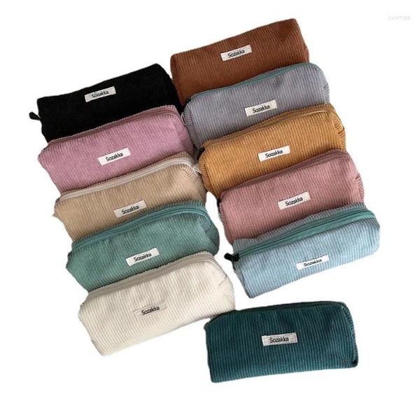 Bolsas de cosméticos Bolsa de veludo coreana Cordura