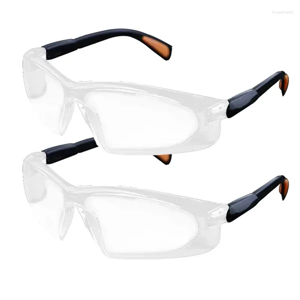 Occhiali da esterno 1/2 pezzi Occhiali da ciclismo Occhiali da lavoro trasparenti Visivi da laboratorio Occhiali di sicurezza da laboratorio antivento antisabbia