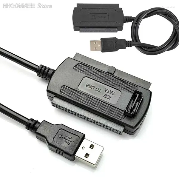 Cabos de computador USB 2.0 para IDE SATA cabo conversor adaptador para disco rígido HD de 2,5 3,5 polegadas