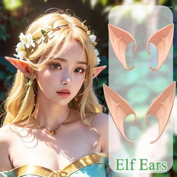 Party Dekoration Elf Ohren Latex Fee Engel Cosplay Hohe Simulation Harmlose Weiche Zubehör Halloween Vampir Ohr Zähne Requisiten