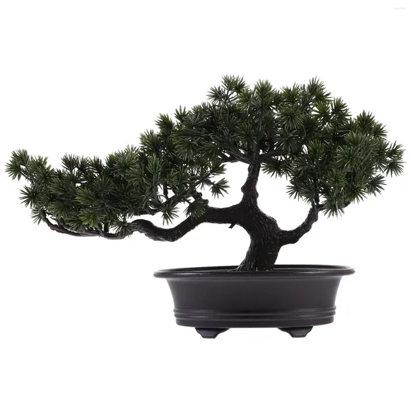 Dekorative Blumen, simulierte Bonsai-Schreibtischdekorationen, künstlicher Baum, Mini-Grastopf, Modellpflanzen für Zuhause und Innendekoration