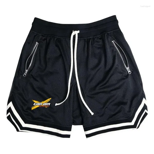 Shorts masculinos CAN-AM BRP Homens verão de alta qualidade casual esportes algodão correndo fitness homem de secagem rápida calça curta