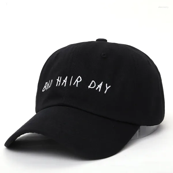 Bonés de bola VORON Bad Hair Day Boné de beisebol ajustável chapéu de pai não estruturado - Chapéus snapback de moda de algodão