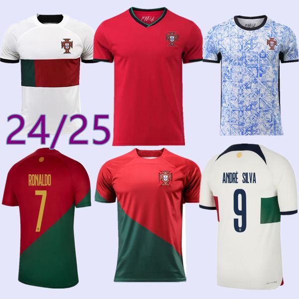 2024 2025 Portuguesa Portugal Camisas de Futebol RUBEN RONALDO Portugieser 22 23 Camisa de Futebol Portuguesa Homens Kit Infantil Conjuntos Copa do Mundo Equipe Portugals Tops Tailândia