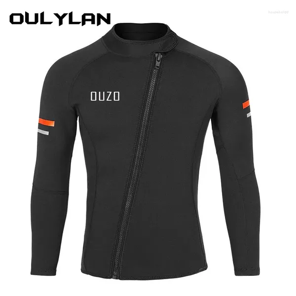 Kadın Mayo Oulylan Uzun Kollu Bölünmüş Wetsuit Pantolon Tüplü Neopren 1,5mm Dalış Üstü Erkekler için Sıcak Kadınlar Su Altı Müfettiş Sörf Sörf