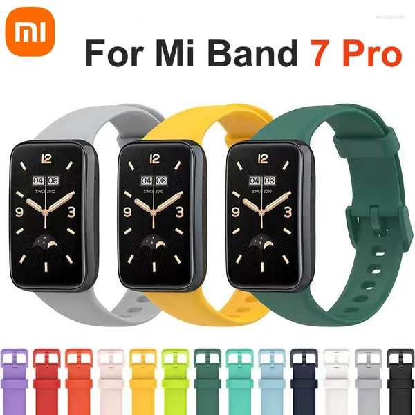 Mi Band 7 Pro Accessories için Silikon Kayışı İzle Bant Silikon Kayışı Akıllı Yedek Bekleme Bilekliği Correa Bilezik