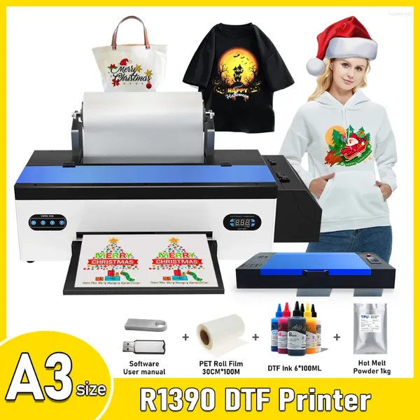 Impressora A3 Máquina de impressão de camisetas direto para filme Impresora para moletons todos os tecidos