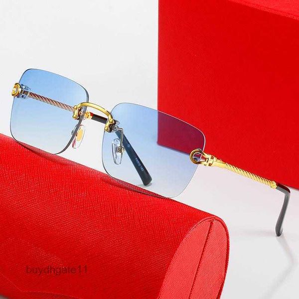Солнцезащитные очки Дизайнерские солнцезащитные очки Очки для вождения УФ-черные квадратные очки Обесцвечивание Сиамские линзы Оправа Поляризованные солнцезащитные очки Tiger Carti Lunette d R92t