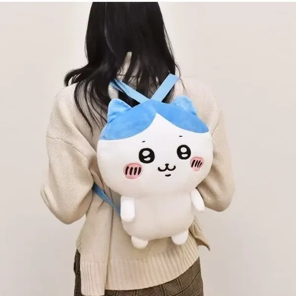 Sacos escolares outono e inverno bonito pelúcia macio japonês boneca mochila presente de aniversário kawaii mochila mulher saco carteira armazenamento