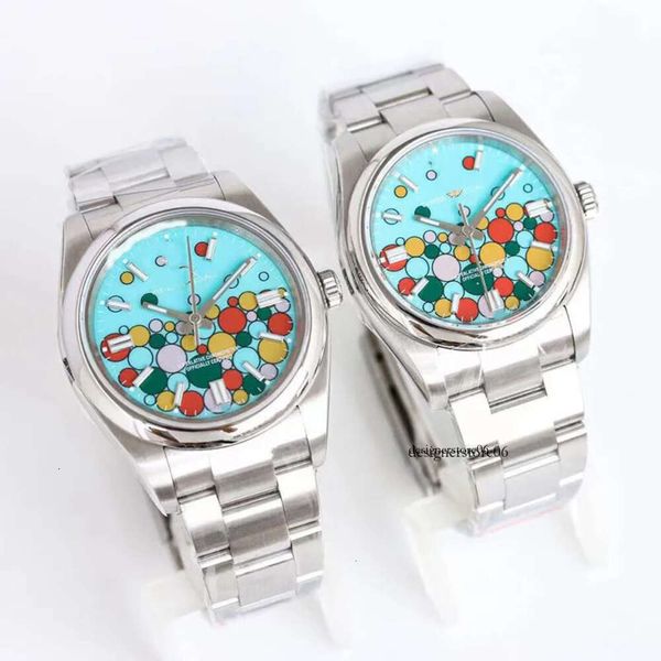 Orologi da polso di design Nuovo Puzzle Color Dd Orologio da uomo di alta qualità 2813 Meccanico automatico 41 mm Acciaio inossidabile impermeabile 36 mm Orologio da polso classico da donna U1 02