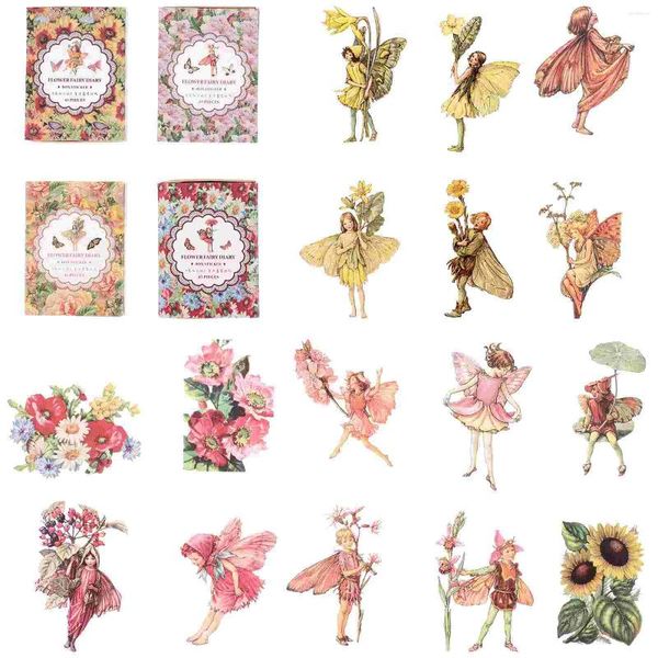 Envoltório de presente 4 caixas decoram manual decorativo adesivos decorações de flores o animal de estimação scrapbooking suprimentos