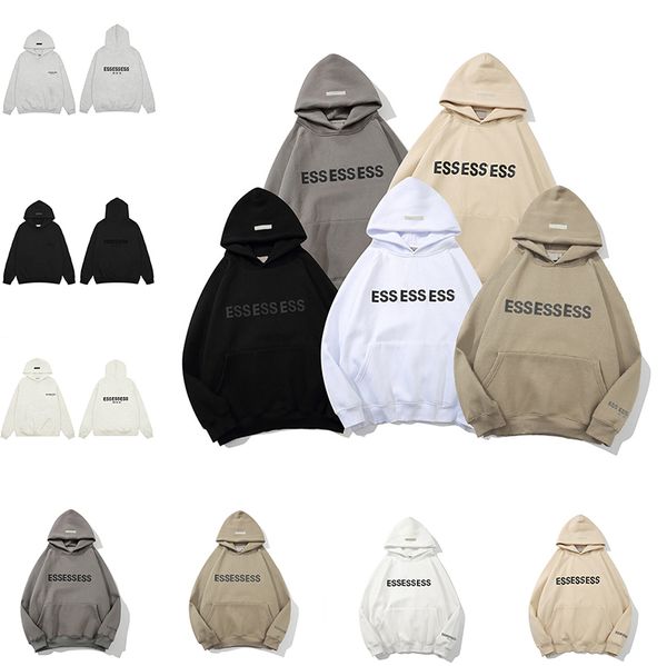 EssentialSweathirts Hoodie Bayan Erkek Tasarımcıları Weatshirts Street Giyim Sweatshirts Moda gevşek kapaktı erkekler hip hop düz renkli başlık kazakları