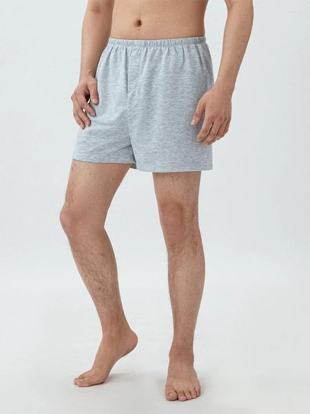 Pantaloncini da uomo Lounge per donna e uomo Tinta unita con spacco laterale Comodi pantaloni corti alla moda con elastico in vita