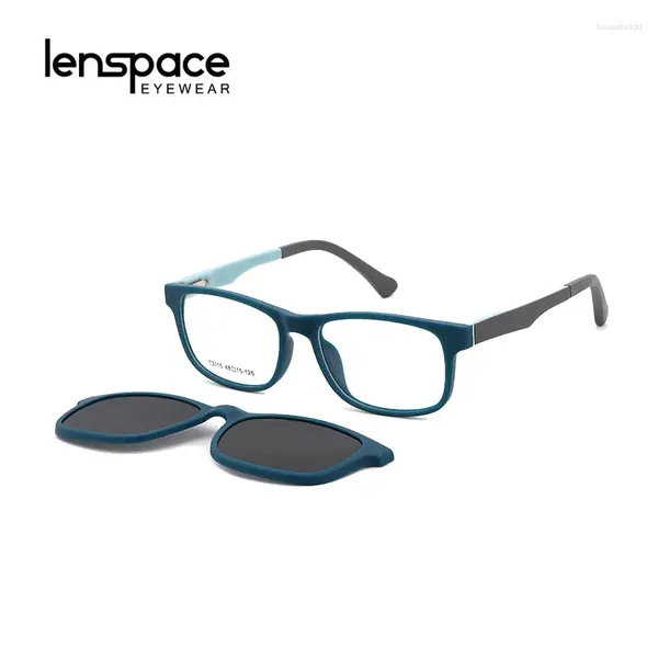 Óculos de sol quadros magnéticos prescrição óculos quadro clip-on óculos 2024 crianças homens luz azul miopia