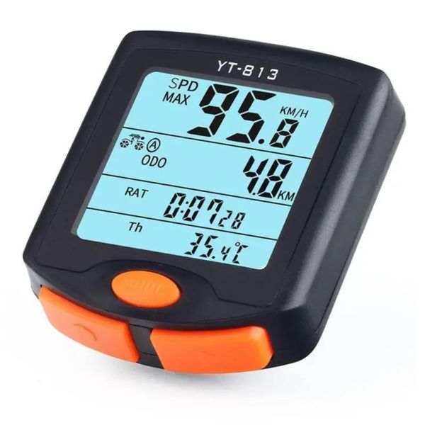 Wasserdichter Fahrradcomputer, kabellos und kabelgebunden, Rennrad, MTB, Fahrrad, Radfahren, Kilometerzähler, Stoppuhr, Tachometer, Uhr, digitaler Fahrradrechner 240202