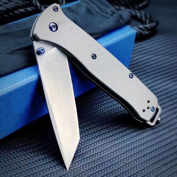 Titanyum Tutma Kamp BM 537 Taktik Katlanır Bıçak M390 Blade Açık Balıkçılık Av Pocket Bıçakları EDC Aracı