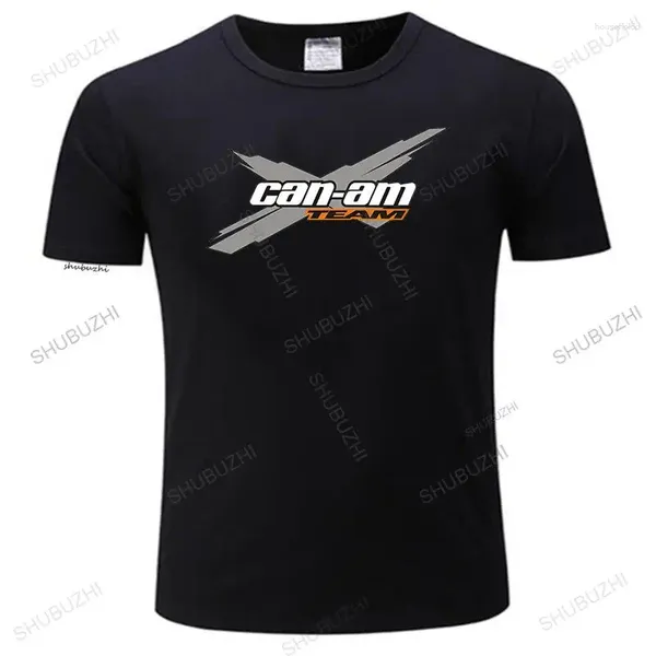 Мужские футболки, мужская рубашка Can-Am Team Brp Atv, черная футболка с коротким рукавом для мужчин, повседневная крутая футболка большего размера Homme