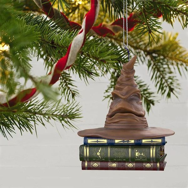 Partygeschenk-Sortierhut-Ornament mit Ton und Bewegung, magisch sprechendes Geschenk für Kinder, Weihnachtsbaum-Anhänger, Fans von Geschenken