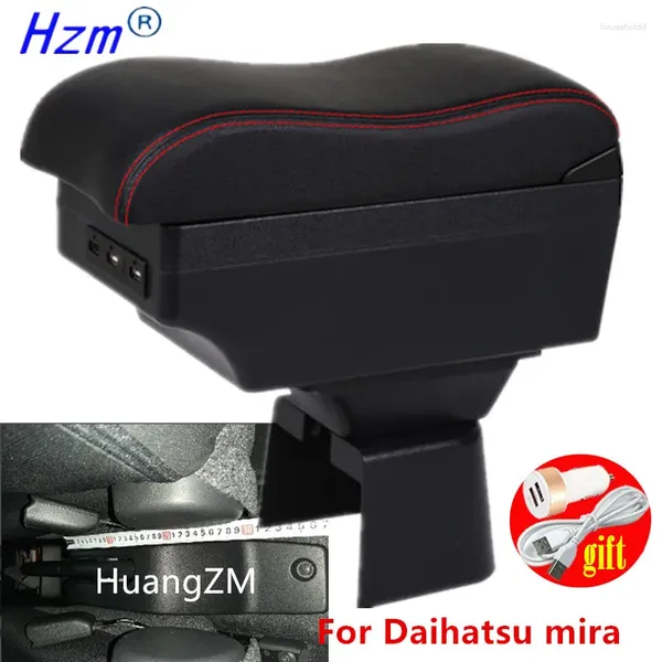 Accessori interni per Daihatsu Mira Box bracciolo Es Storage Armres Car con LED USB