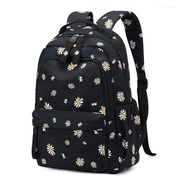 Школьные сумки 2024, школьный рюкзак для девочек, рюкзаки с цветочным рисунком, женские подростки, могут любить Kawaii, детские студенческие сумки, Южная Корея