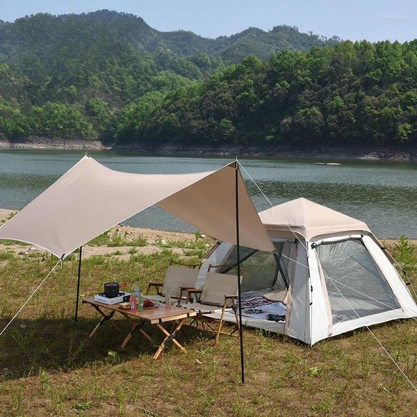 Tendas e abrigos Tenda de acampamento ao ar livre 2 em 1 Glamping totalmente automático