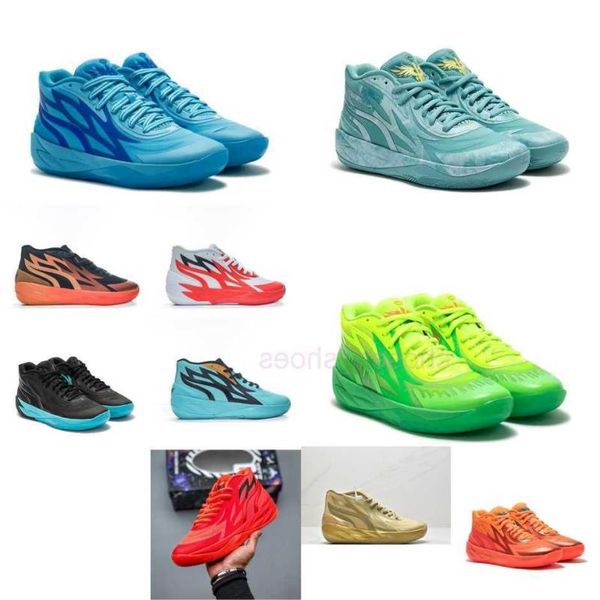 Jade Lamelo Ball 02 Mb Phenom Roty Green Slime Rick Basketball Mens Shoes Red Blue Morty and Black Gold Elektro Aqua Sneakers with Ten Ofkd