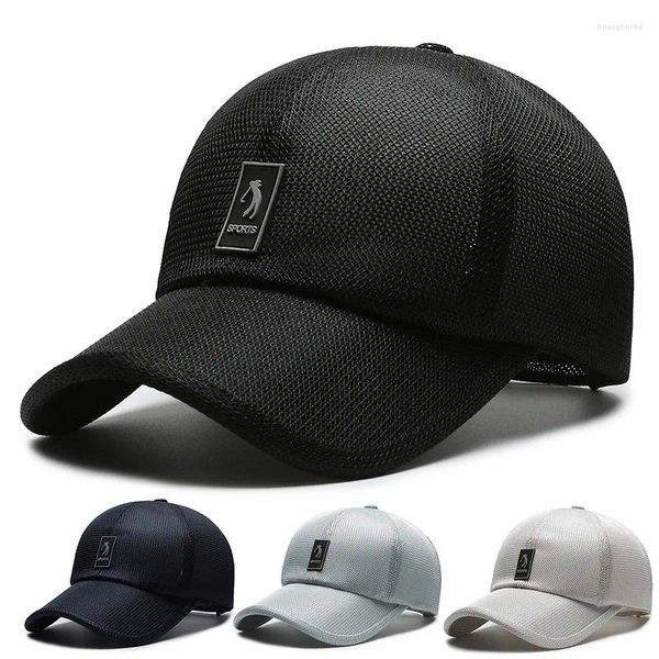 Berretti da baseball per uomo donna berretto da baseball in rete estate maschio pesca all'aperto traspirante regolabile sottile visiera parasole ad asciugatura rapida cappello da golf moda Kpop