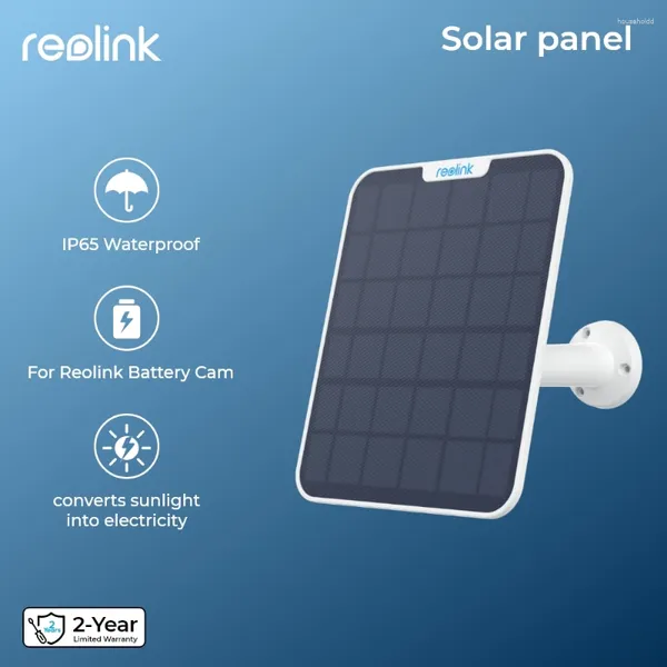 Painel solar Reolink com cabo de 4m para câmeras de bateria recarregável Argus 3 Pro/Argus Prackmix/Duo 2