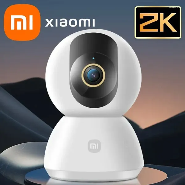 Xiaomi Telecamera di sicurezza domestica intelligente a 360° Mi PTZ 2K Webcam 1296P 3 Megapixel AI Rilevamento umano Visione notturna Funziona con Mijia