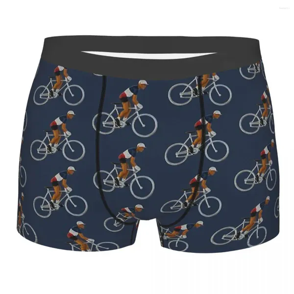 Underpants bicicleta biker ciclo bicicleta corrida francais homme calcinha masculina sexy shorts boxer briefs