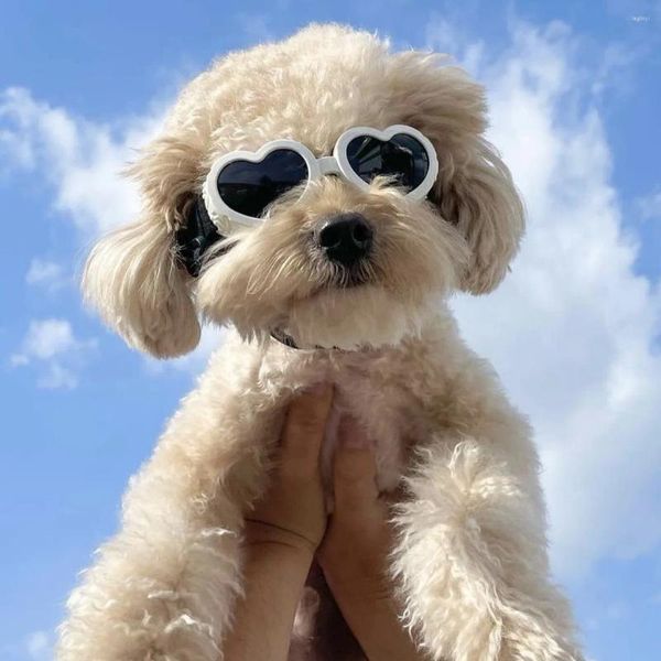 Hundebekleidung INS Sommer Heimtierbedarf Bichon Teddy Love Schutzbrille Sonnenbrille Anti-UV Winddichte Brille Katzen Welpen Allgemeines Zubehör