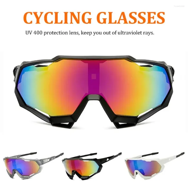 Óculos de sol para ciclismo, óculos de proteção uv400 à prova de vento para homens e mulheres, esportes, equitação, pesca, corrida, caminhada
