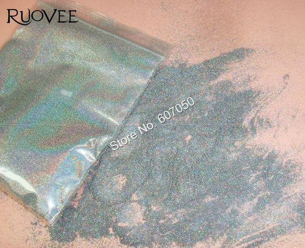 0,03 MM 001 zoll Holographische Laser Silber Farbe Kosmetische Nagel Glitter Staub Pulver für Nagellack Kunst Glitter Handwerk dekoration 240202