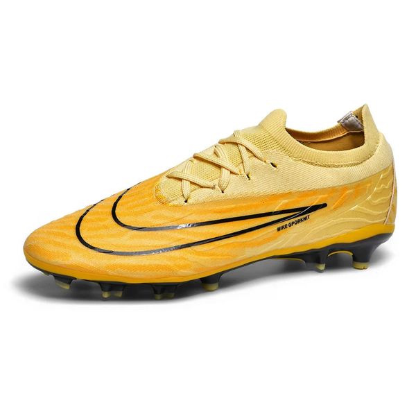 Sapatos de futebol masculino botas de campo de futebol baixo topo adolescentes esportes chuteiras treinamento de grama ao ar livre tênis de alta qualidade 240130