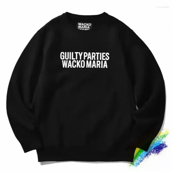 Männer Hoodies Schwarz WACKO MARIA Sweatshirts Männer Frauen Top Qualität Brief Gedruckt Pullover Hoodie