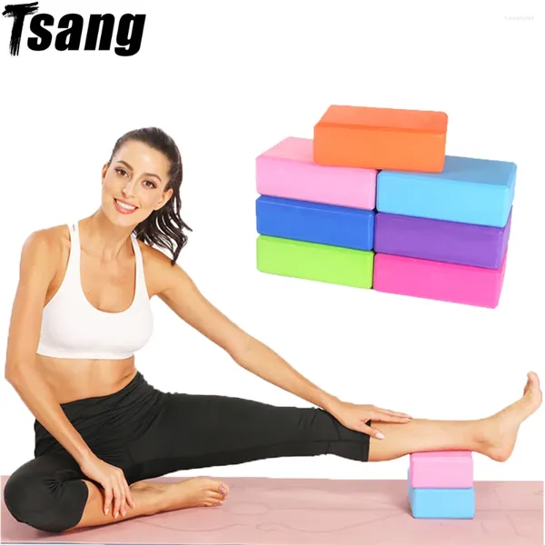 Blocchi Yoga Eva Block Schiuma Sport Fitness Palestra Pilates Danza Allenamento Modellamento del corpo Stretching Aiuto Equilibrio Accessori colorati