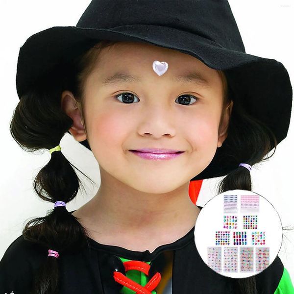 11 Blatt selbstklebende Strass-Aufkleber für Kinder, DIY-Aufkleber, Schmuck, Aufbewahrungsflaschen