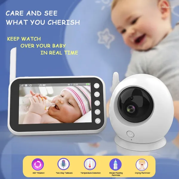 Video-Türsprechanlagen, kabelloses Farb-Smart-Babyphone mit Kameraüberwachung, Nanny-Kamera, Sicherheit, elektronisches Babyphone, Schreibabys füttern