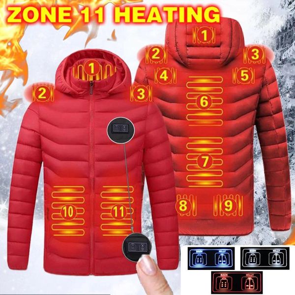 Damen Trenchcoats Frauen Winter Warm USB 11 Intelligente Heizbereiche Parkas Thermostat Outwear Elektrisch Beheizt Vielseitige Skijacke Dame