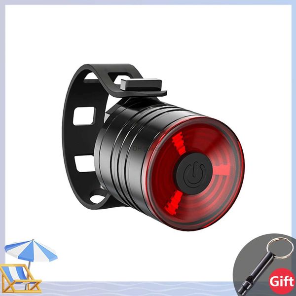 Outros acessórios de iluminação Luz traseira para bicicleta Mountain bike Night Riding Laser Light piscando à noite Luz traseira de aviso de equitação Flash Liga de alumínio YQ240205