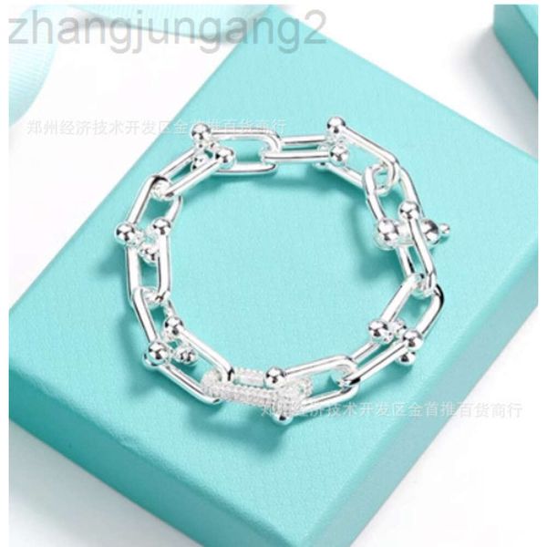 Дизайнер TiffanyJewelry Tiffanybracelet T Семейство подковообразное браслет с красной лентой Diamond High Edition Style