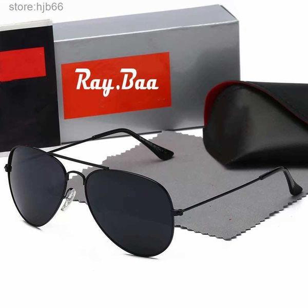 Raies Baa Luxurys Designer Sunglass Homens Mulheres Rays Bans Óculos de Sol Adumbral Goggle UV400 Óculos Clássico Marca Óculos Feminino Banda Sol Óculos Metal 2BR3