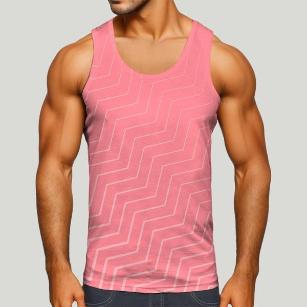 Herren Tank Tops Herren Mode Frühling Sommer Casual Ärmellos O-Ausschnitt Bedruckte Bluse Shirts Langarm Unterhemd Für